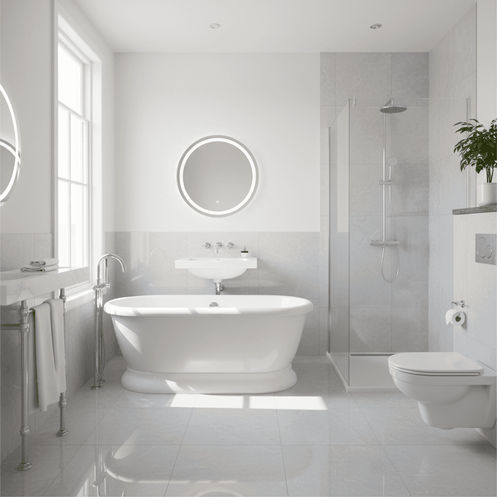 Professional bathroom cleaning results